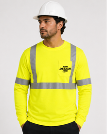 Portwest S192 Custom Hi-Vis Yellow Long Sleeve – ANSI Class 3