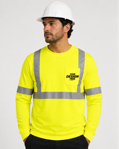 Portwest S192 Custom Hi-Vis Yellow Long Sleeve – ANSI Class 3