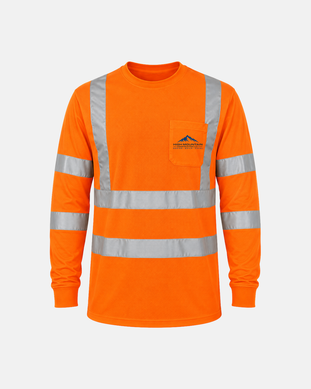 High-Visibility Safety Orange Class 3 Long-Sleeve - C16730