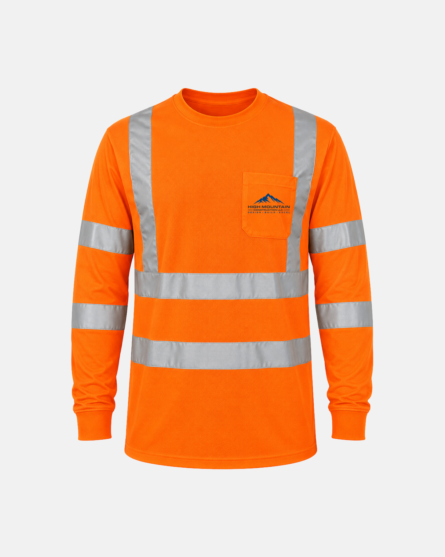 High-Visibility Safety Orange Class 3 Long-Sleeve - C16730