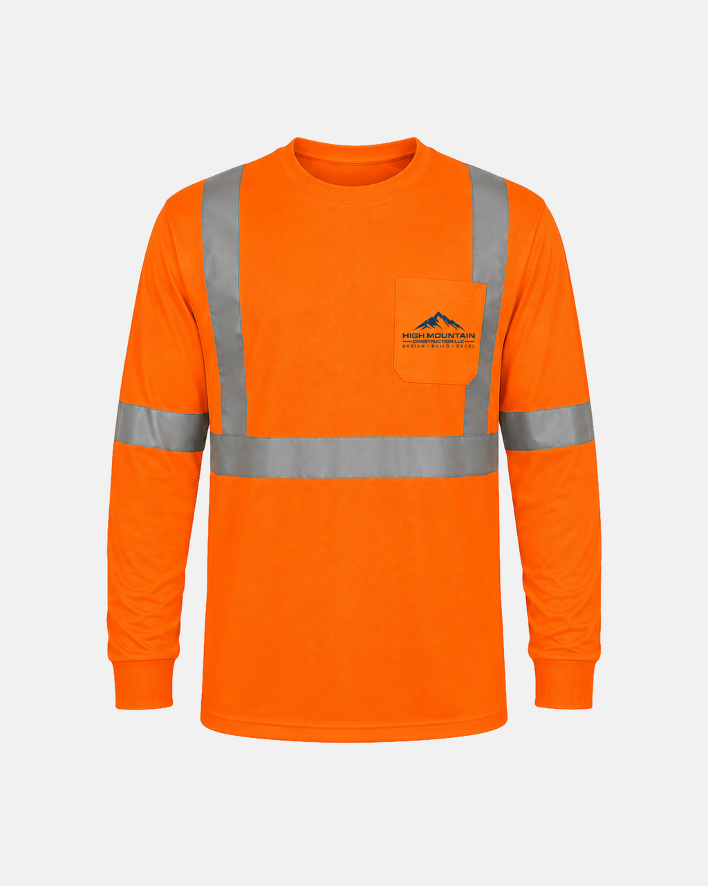 High-Visibility Safety Orange Class 3 Long-Sleeve - C16730