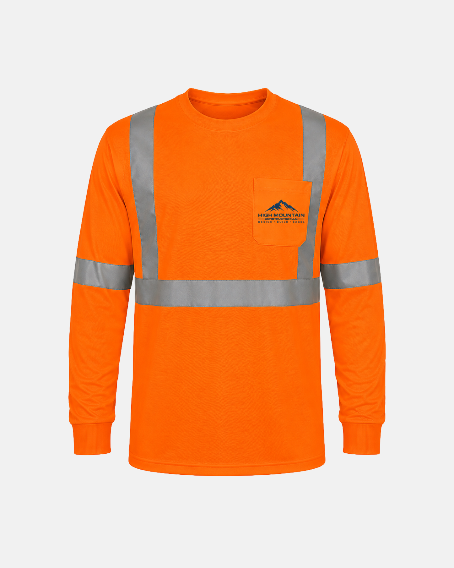High-Visibility Safety Orange Class 3 Long-Sleeve - C16730