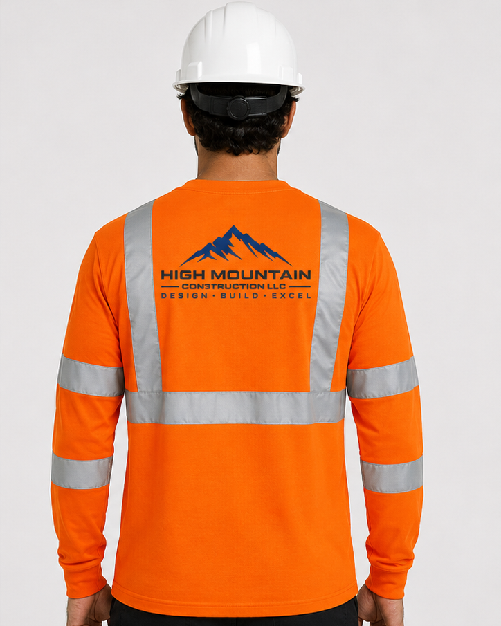 High-Visibility Safety Orange Class 3 Long-Sleeve - C16730