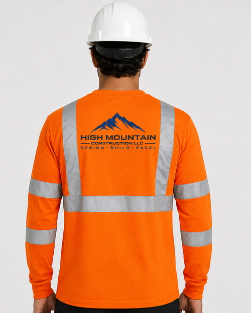High-Visibility Safety Orange Class 3 Long-Sleeve - C16730