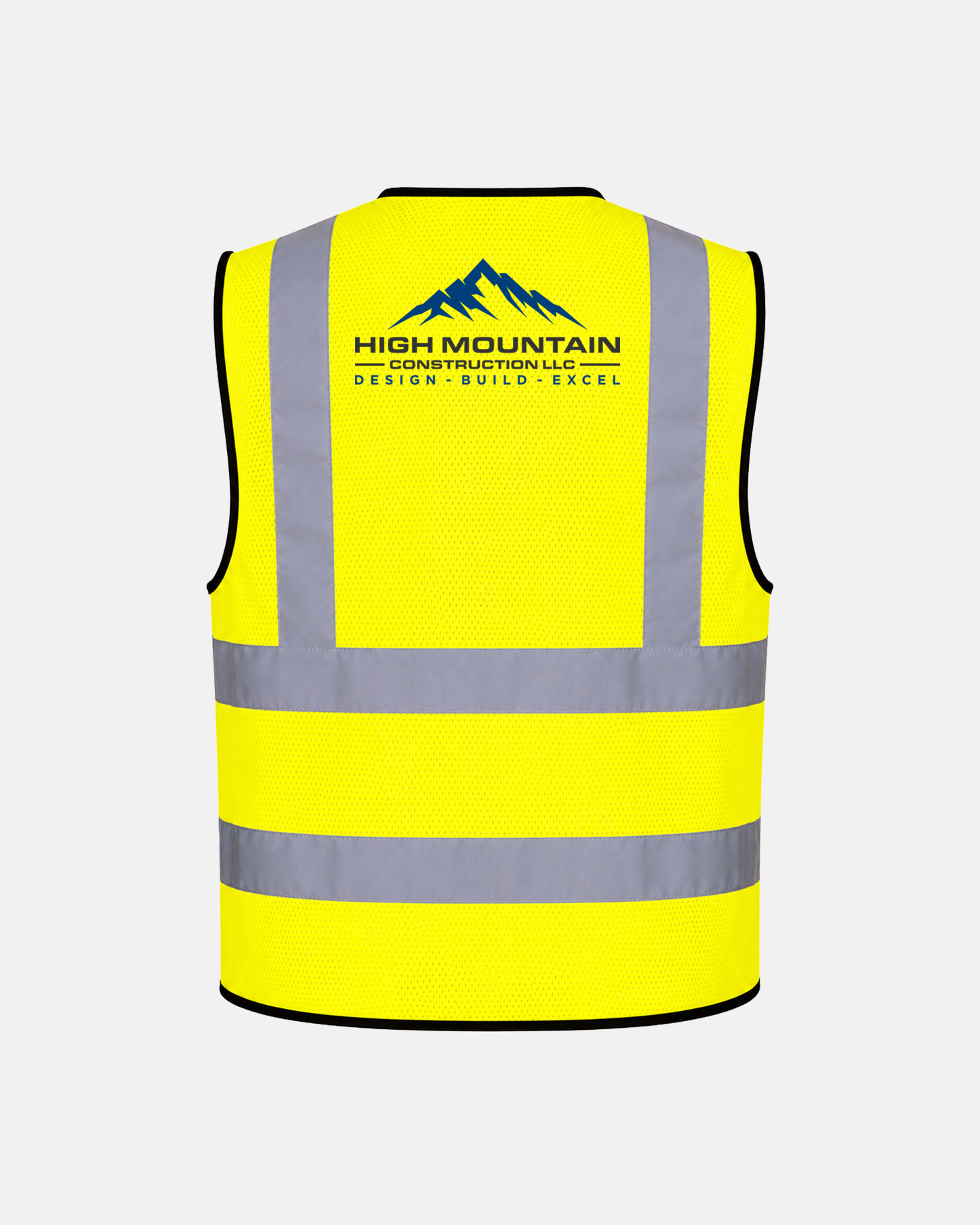 High Visibility Mesh Safety Vest - Zipper Closure - ANSI Class 2 - US580