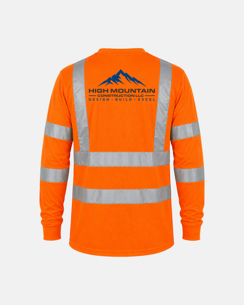 High-Visibility Safety Orange Class 3 Long-Sleeve - C16730
