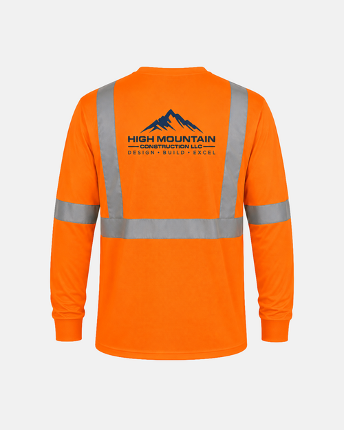 High-Visibility Safety Orange Class 3 Long-Sleeve - C16730