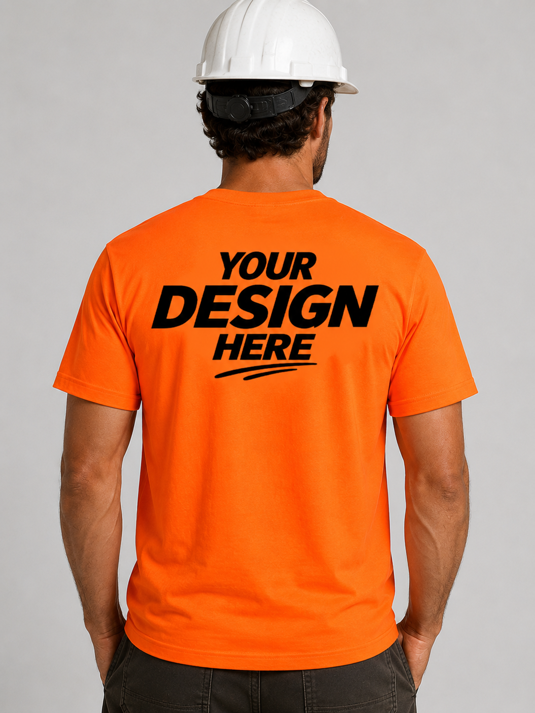Gildan 5000 Hi-Vis Safety Orange T-Shirt