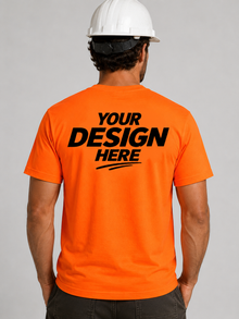 Gildan 5000 Hi-Vis Safety Orange T-Shirt