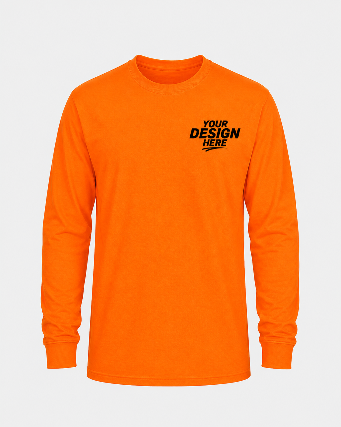 Gildan G240 Hi-Vis Safety Orange Long Sleeve