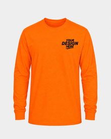 Gildan G240 Hi-Vis Safety Orange Long Sleeve