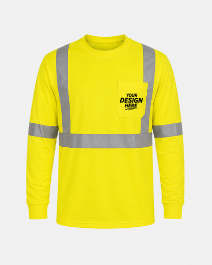 Portwest S192 Custom Hi-Vis Yellow Long Sleeve – ANSI Class 3
