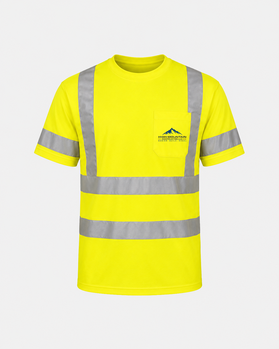 Hi-Vis Safety Yellow Class 3 Short-Sleeve