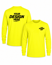 Gildan G240 Hi-Vis Safety Yellow Long Sleeve