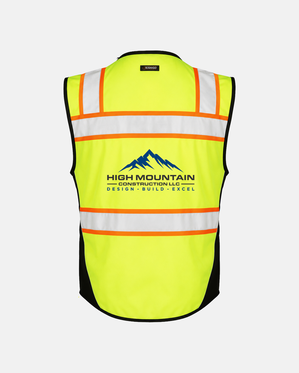 Kishigo S5002 Black Series Surveyor Safety Vest - Yellow/Lime