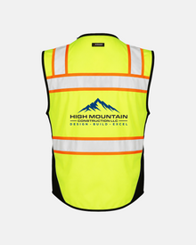 Kishigo S5002 Black Series Surveyor Safety Vest - Yellow/Lime