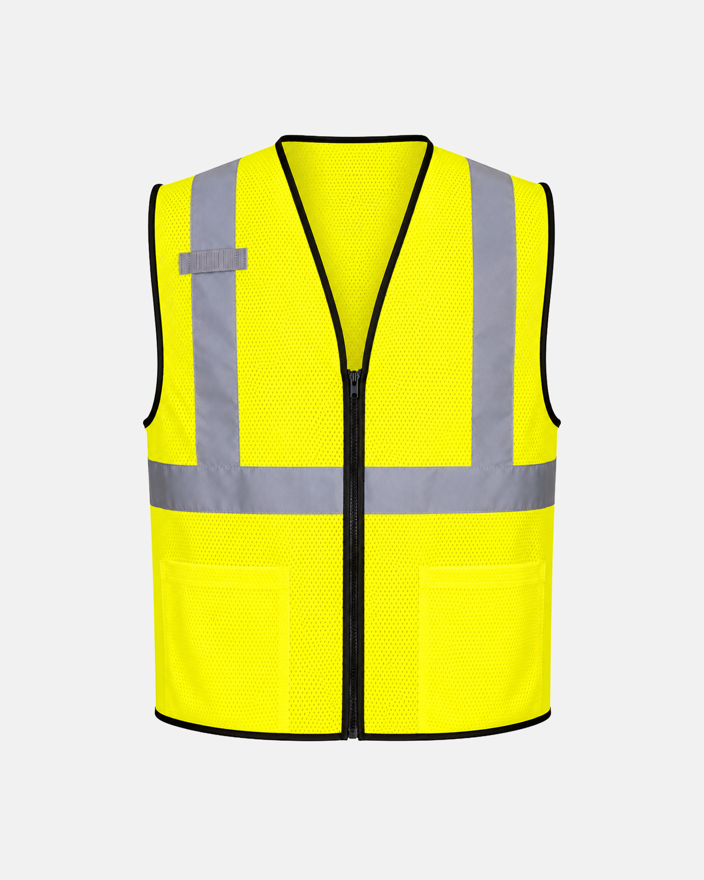 High Visibility Mesh Safety Vest - Zipper Closure - ANSI Class 2 - US580